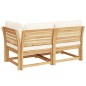 vidaXL 2-tlg. Garten-Lounge-Set mit Kissen Massivholz Akazie vidaXL 2-tlg. Garten-Lounge-Set mit Kissen Massivholz Akazie
