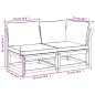 vidaXL 2-tlg. Garten-Lounge-Set mit Kissen Massivholz Akazie vidaXL 2-tlg. Garten-Lounge-Set mit Kissen Massivholz Akazie