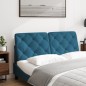 vidaXL Kopfteil-Kissen Blau 120 cm Samt vidaXL Kopfteil-Kissen Blau 120 cm Samt