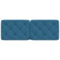 vidaXL Kopfteil-Kissen Blau 120 cm Samt vidaXL Kopfteil-Kissen Blau 120 cm Samt