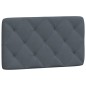 vidaXL Bettgestell mit Kopfteil Dunkelgrau 90x200 cm Samt vidaXL Bettgestell mit Kopfteil Dunkelgrau 90x200 cm Samt
