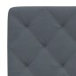vidaXL Bettgestell mit Kopfteil Dunkelgrau 90x200 cm Samt vidaXL Bettgestell mit Kopfteil Dunkelgrau 90x200 cm Samt