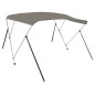 vidaXL 3-Bow Bimini-Top Grau 183x152x133 cm vidaXL 3-Bow Bimini-Top Grau 183x152x133 cm