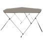 vidaXL 3-Bow Bimini-Top Grau 183x152x133 cm vidaXL 3-Bow Bimini-Top Grau 183x152x133 cm