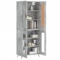 Highboard Betongrau 69,5x34x180 cm Holzwerkstoff Highboard Betongrau 69,5x34x180 cm Holzwerkstoff