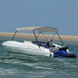 vidaXL 2-Bow Bimini-Top Grau 178x138x96 cm vidaXL 2-Bow Bimini-Top Grau 178x138x96 cm