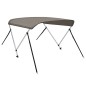 vidaXL 2-Bow Bimini-Top Grau 178x138x96 cm vidaXL 2-Bow Bimini-Top Grau 178x138x96 cm