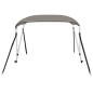 vidaXL 2-Bow Bimini-Top Grau 178x138x96 cm vidaXL 2-Bow Bimini-Top Grau 178x138x96 cm