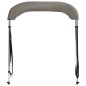 vidaXL 2-Bow Bimini-Top Grau 178x138x96 cm vidaXL 2-Bow Bimini-Top Grau 178x138x96 cm