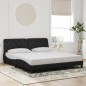 vidaXL Bettgestell mit Kopfteil Schwarz 180x200 cm Samt vidaXL Bettgestell mit Kopfteil Schwarz 180x200 cm Samt