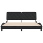 vidaXL Bettgestell mit Kopfteil Schwarz 180x200 cm Samt vidaXL Bettgestell mit Kopfteil Schwarz 180x200 cm Samt