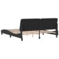 vidaXL Bettgestell mit Kopfteil Schwarz 180x200 cm Samt vidaXL Bettgestell mit Kopfteil Schwarz 180x200 cm Samt