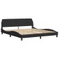 vidaXL Bettgestell mit Kopfteil Schwarz 180x200 cm Samt vidaXL Bettgestell mit Kopfteil Schwarz 180x200 cm Samt