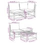 vidaXL 9-tlg. Garten-Lounge-Set mit Kissen Massivholz Akazie vidaXL 9-tlg. Garten-Lounge-Set mit Kissen Massivholz Akazie