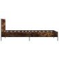 vidaXL Bettgestell Räuchereiche 100x200 cm Holzwerkstoff und Metall vidaXL Bettgestell Räuchereiche 100x200 cm Holzwerkstoff und Metall