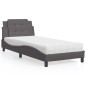 vidaXL Bett mit Matratze Grau 80x200 cm Kunstleder vidaXL Bett mit Matratze Grau 80x200 cm Kunstleder