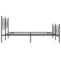 vidaXL Bettgestell mit Kopf- und Fußteil Metall Schwarz 150x200 cm vidaXL Bettgestell mit Kopf- und Fußteil Metall Schwarz 150x200 cm