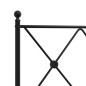 vidaXL Bettgestell mit Kopf- und Fußteil Metall Schwarz 150x200 cm vidaXL Bettgestell mit Kopf- und Fußteil Metall Schwarz 150x200 cm