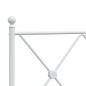 vidaXL Bettgestell mit Kopf- und Fußteil Metall Weiß 80x200 cm vidaXL Bettgestell mit Kopf- und Fußteil Metall Weiß 80x200 cm