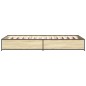 vidaXL Bettgestell Sonoma-Eiche 100x200 cm Holzwerkstoff und Metall vidaXL Bettgestell Sonoma-Eiche 100x200 cm Holzwerkstoff und Metall