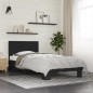 vidaXL Bettgestell Schwarz 100x200 cm Holzwerkstoff und Metall vidaXL Bettgestell Schwarz 100x200 cm Holzwerkstoff und Metall