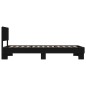 vidaXL Bettgestell Schwarz 100x200 cm Holzwerkstoff und Metall vidaXL Bettgestell Schwarz 100x200 cm Holzwerkstoff und Metall