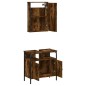 vidaXL 2-tlg. Badmöbel-Set Räuchereiche Holzwerkstoff vidaXL 2-tlg. Badmöbel-Set Räuchereiche Holzwerkstoff