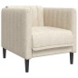 vidaXL 3-tlg. Sofagarnitur Creme Stoff vidaXL 3-tlg. Sofagarnitur Creme Stoff