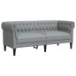 vidaXL 3-tlg. Sofagarnitur Hellgrau Stoff vidaXL 3-tlg. Sofagarnitur Hellgrau Stoff