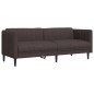 vidaXL 2-tlg. Sofagarnitur Dunkelbraun Stoff vidaXL 2-tlg. Sofagarnitur Dunkelbraun Stoff