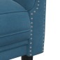 vidaXL 3-tlg. Sofagarnitur Blau Samt vidaXL 3-tlg. Sofagarnitur Blau Samt
