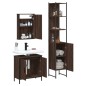 vidaXL 3-tlg. Badmöbel-Set Braun Eichen-Optik Holzwerkstoff vidaXL 3-tlg. Badmöbel-Set Braun Eichen-Optik Holzwerkstoff