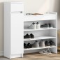 vidaXL Schuhschrank Weiß 100,5x28x100 cm Holzwerkstoff vidaXL Schuhschrank Weiß 100,5x28x100 cm Holzwerkstoff
