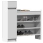 vidaXL Schuhschrank Weiß 100,5x28x100 cm Holzwerkstoff vidaXL Schuhschrank Weiß 100,5x28x100 cm Holzwerkstoff