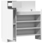 vidaXL Schuhschrank Weiß 100,5x28x100 cm Holzwerkstoff vidaXL Schuhschrank Weiß 100,5x28x100 cm Holzwerkstoff
