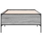 vidaXL Bettgestell Grau Sonoma 90x200 cm Holzwerkstoff und Metall vidaXL Bettgestell Grau Sonoma 90x200 cm Holzwerkstoff und Metall