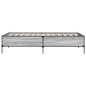 vidaXL Bettgestell Grau Sonoma 90x200 cm Holzwerkstoff und Metall vidaXL Bettgestell Grau Sonoma 90x200 cm Holzwerkstoff und Metall