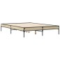 vidaXL Bettgestell Sonoma-Eiche 140x190 cm Holzwerkstoff und Metall vidaXL Bettgestell Sonoma-Eiche 140x190 cm Holzwerkstoff und Metall
