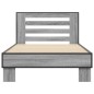 vidaXL Bettgestell Grau Sonoma 90x200 cm Holzwerkstoff und Metall vidaXL Bettgestell Grau Sonoma 90x200 cm Holzwerkstoff und Metall