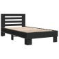 vidaXL Bettgestell Schwarz 75x190 cm Holzwerkstoff und Metall vidaXL Bettgestell Schwarz 75x190 cm Holzwerkstoff und Metall