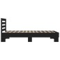 vidaXL Bettgestell Schwarz 75x190 cm Holzwerkstoff und Metall vidaXL Bettgestell Schwarz 75x190 cm Holzwerkstoff und Metall