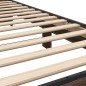 vidaXL Bettgestell Braun Eichen-Optik 90x190 cm Holzwerkstoff Metall vidaXL Bettgestell Braun Eichen-Optik 90x190 cm Holzwerkstoff Metall