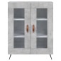 Highboard Betongrau 69,5x34x180 cm Holzwerkstoff Highboard Betongrau 69,5x34x180 cm Holzwerkstoff