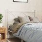 vidaXL Kopfteil Metall Weiß 107 cm