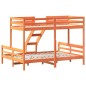 vidaXL Etagenbett 80x200/140x200 cm Wachsbraun Massivholz Kiefer vidaXL Etagenbett 80x200/140x200 cm Wachsbraun Massivholz Kiefer