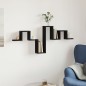 vidaXL Wandregal Schwarz 104,5x10x43 cm Holzwerkstoff vidaXL Wandregal Schwarz 104,5x10x43 cm Holzwerkstoff