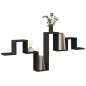 vidaXL Wandregal Schwarz 104,5x10x43 cm Holzwerkstoff vidaXL Wandregal Schwarz 104,5x10x43 cm Holzwerkstoff