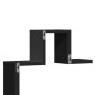 vidaXL Wandregal Schwarz 104,5x10x43 cm Holzwerkstoff vidaXL Wandregal Schwarz 104,5x10x43 cm Holzwerkstoff