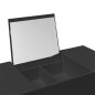 vidaXL Schminktisch mit Spiegel Schwarz 100x45x76 cm vidaXL Schminktisch mit Spiegel Schwarz 100x45x76 cm