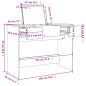 vidaXL Schminktisch mit Spiegel Schwarz 100x45x76 cm vidaXL Schminktisch mit Spiegel Schwarz 100x45x76 cm